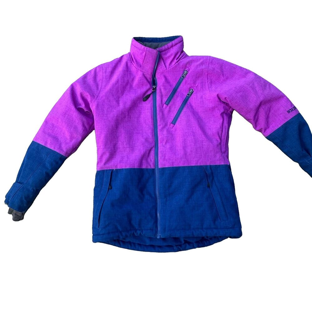 Boulder Gear Women’s Large Purple Blue Insulated Ski Snow Jacket Hooded